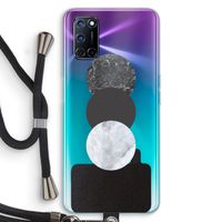 Marmeren cirkels: Oppo A72 Transparant Hoesje met koord