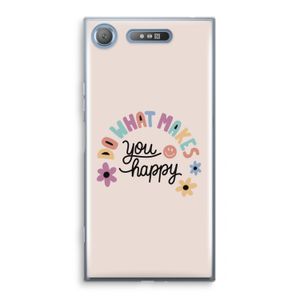Happy days: Sony Xperia XZ1 Transparant Hoesje