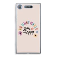 Happy days: Sony Xperia XZ1 Transparant Hoesje