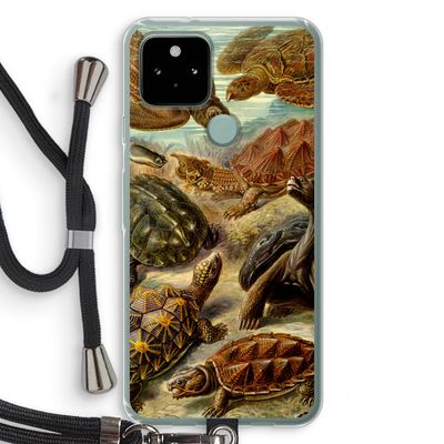 Haeckel Chelonia: Pixel 5 Transparant Hoesje met koord