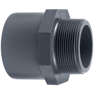 Aquaforte PVC Puntstuk 40x50mm x 1&apos;&apos; Buitendraad - Duurzaam en Eenvoudige Montage voor Vijvers