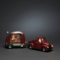 Snwlantaarn caravan kerstman bo - Konstsmide - thumbnail