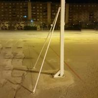 SET 2 BASKETBALL HOOP BRACKETS FOR SCREWING INTO THE FLOOR