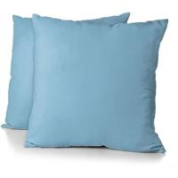 Set van 2 kussenslopen - HOME LINGE PASSION - HP72090 - 82 g microvezel - 63 x 63 cm - Hemelsblauw