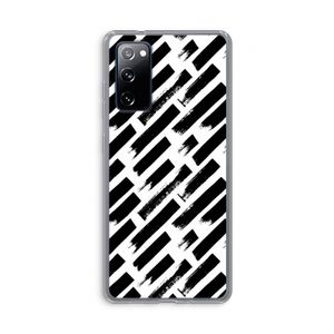 Zwarte vegen: Samsung Galaxy S20 FE / S20 FE 5G Transparant Hoesje