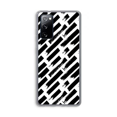 Zwarte vegen: Samsung Galaxy S20 FE / S20 FE 5G Transparant Hoesje