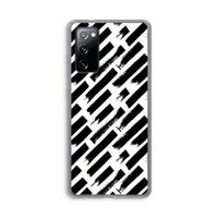 Zwarte vegen: Samsung Galaxy S20 FE / S20 FE 5G Transparant Hoesje