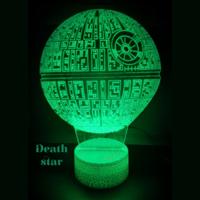 3D LED LAMP - DEATH STAR - thumbnail
