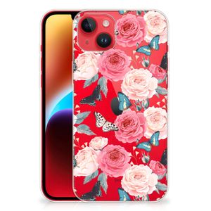 iPhone 14 Plus TPU Case Butterfly Roses