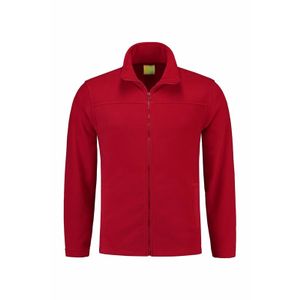 Rood fleece vest met rits voor volwassenen 2XL (44/56)  -