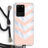 Marmeren pijlen: Samsung Galaxy S20 Ultra Transparant Hoesje met koord