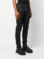 Philipp Plein jean slim Premium Skull à taille basse - Noir