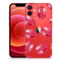 iPhone 12 Mini | Siliconen Case | Pink Macarons