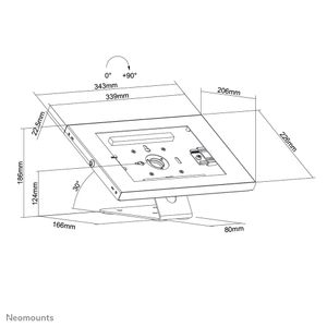 Neomounts tafelblad/wand tablethouder