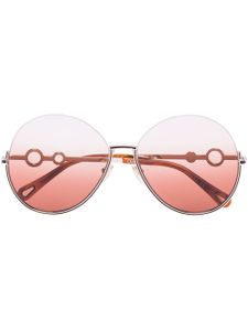 Chloé Eyewear lunettes de soleil Sofya à monture ronde - Marron