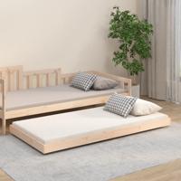 Bedframe zonder matras massief grenenhout 75x190 cm