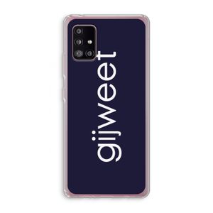 Gijweet: Samsung Galaxy A51 5G Transparant Hoesje