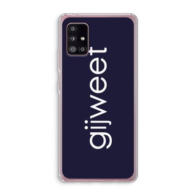Gijweet: Samsung Galaxy A51 5G Transparant Hoesje