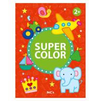 Ballon Mega kleurboeken - super color 2+ (rood)