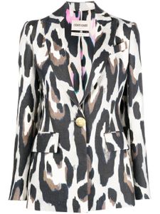 Roberto Cavalli blazer à imprimé animalier - Tons neutres