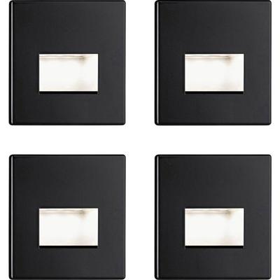 Paulmann 41308 Edge LED-wandinbouwlamp LED LED Zwart (mat)