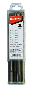 Makita Accessoires Boor-/beitelset 10-delig - D-44971 D-44971