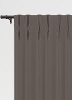 Fiji gordijn - Taupe met Driedubbele plooi
