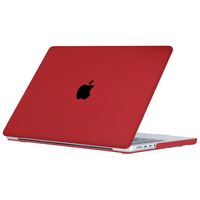 Lunso MacBook Pro 14 inch (2021-2023) cover hoes - case - Sand Bordeaux Red