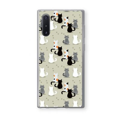 Katten: Samsung Galaxy Note 10 Transparant Hoesje