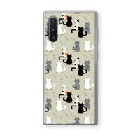 Katten: Samsung Galaxy Note 10 Transparant Hoesje