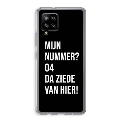 Da ziede van hier - Zwart: Samsung Galaxy A42 5G Transparant Hoesje