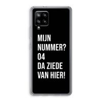 Da ziede van hier - Zwart: Samsung Galaxy A42 5G Transparant Hoesje