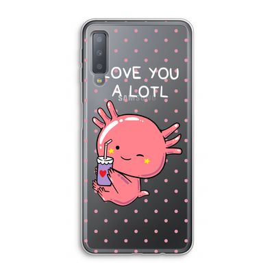 Love You A Lotl: Samsung Galaxy A7 (2018) Transparant Hoesje