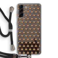 Poop emoji: Samsung Galaxy S21 Plus Transparant Hoesje met koord