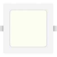 LED Downlight Vierkant Inbouw 9W - Natuurlijk Wit 4000K - Mat Wit Kunststof - 145mm