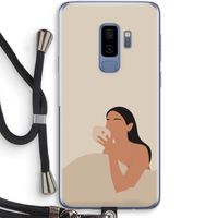 Fresh coffee: Samsung Galaxy S9 Plus Transparant Hoesje met koord
