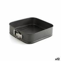 Bakvorm Quid Sweet Grey Zwart Metaal 24 cm (12 Stuks)