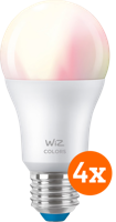 WiZ Smart lamp 4-pack - Gekleurd en Wit Licht - E27 - thumbnail