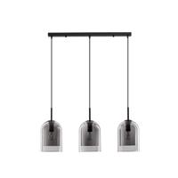 Lyora HanglampVelor 3-lichts zwart recht - 9236720