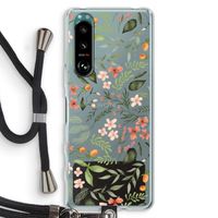 Sweet little flowers: Sony Xperia 5 III Transparant Hoesje met koord