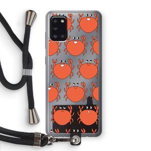 Krab: Samsung Galaxy A31 Transparant Hoesje met koord