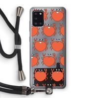 Krab: Samsung Galaxy A31 Transparant Hoesje met koord Krab: Samsung Galaxy A31 Transparant Hoesje met koord
