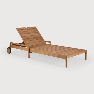 Ethnicraft Verstelbaar Ligbed 'Jack' Teakhout, kleur Naturel