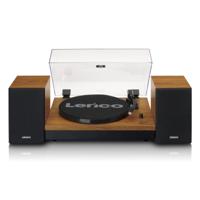 LENCO LS-310WD - Platenspeler met Bluetooth® en twee externe speakers, hout