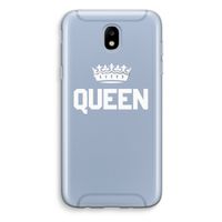Queen zwart: Samsung Galaxy J5 (2017) Transparant Hoesje