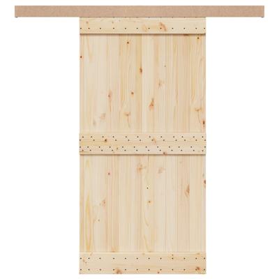 VidaXL Beslagset schuifdeur 200 cm aluminiumlegering zilverkleurig