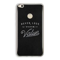 Never lose your value: Huawei Ascend P8 Lite (2017) Transparant Hoesje