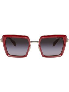 Prada Eyewear lunettes de soleil à monture carrée - Rouge