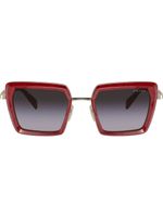 Prada Eyewear lunettes de soleil à monture carrée - Rouge