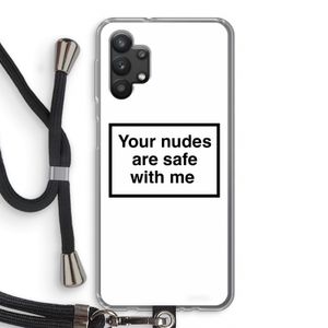 Safe with me: Samsung Galaxy A32 5G Transparant Hoesje met koord